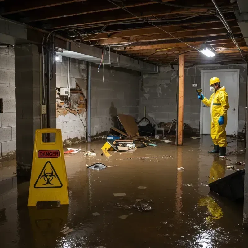 Flooded Basement Electrical Hazard in Weslaco, TX Property